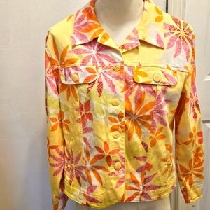 NWT!!! Brightly colored Denim Type Jacket Sz PM